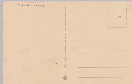 (104179) AK Nordseebad Langeoog, Windstärke 10, 1920er