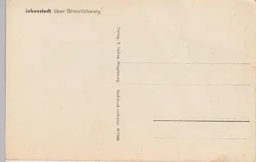 (103304) AK Lebenstedt, Mehrbildkarte m. Fleischerei Kallbrei, vor 1945