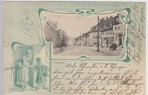 (101494) AK Clausthal, Goslarsche-Straße 1903