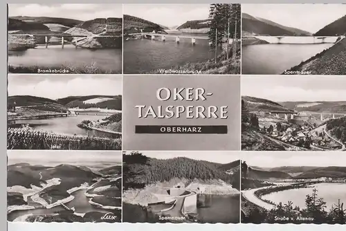 (100951) Foto AK Okertalsperre, Harz, Mehrbildkarte, nach 1945