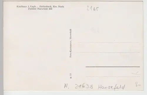 (100943) AK Gruß aus Hollenbeck, Schule, Kaufhaus J. Vagts, Hauptstraße