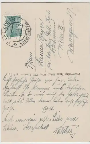 (35874) Foto AK Karlstein a.d. Thaya, Schloßeingang m. Hungerturm, 1933