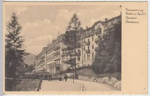 (33344) AK Semmering (Niederösterreich), Hotel Panhans, 1930er
