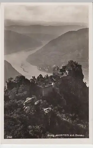 (25728) Foto AK Schönbühel-Aggsbach, Burg Aggstein 1940