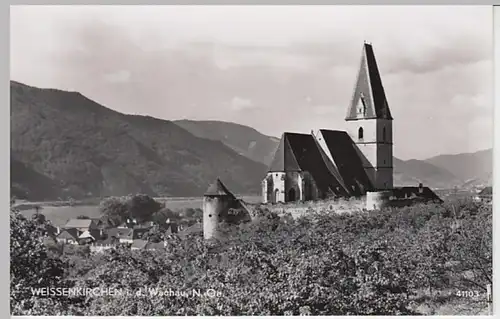 (22231) Foto AK Weißenkirchen in der Wachau, Mariae Himmelf. 1954