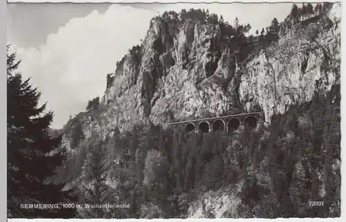 (13754) Foto AK Semmering, Weinzettelwand, nach 1945
