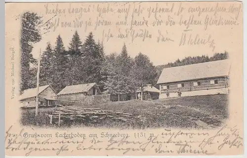 (113502) AK Gruß vom Lackerboden am Schneeberg 1904