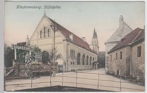 (113434) AK Klosterneuburg, Restauration Stiftskeller, um 1911