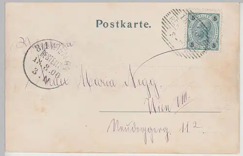 (113002) AK Gruss aus Rekawinkel, Panorama 1900