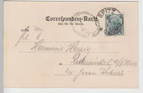 (109858) AK Gruß aus Spitz, Niederösterreich, Rotes Tor, bis 1905