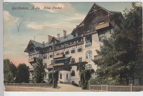 (109197) AK Reichenau, Niederösterreich, Hotel Fischer 1910