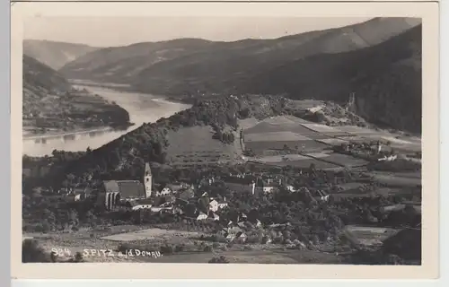 (107559) Foto AK Spitz an der Donau, Totale, 1942