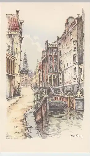 (53609) Künstler AK H.M. Hoefman: Amsterdam, O. Z. Kolk