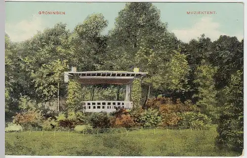 (39331) AK Groningen, Muziektent 1910/20er