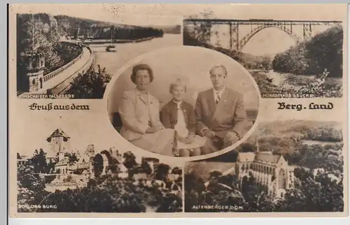 (98266) Foto AK Gruß aus dem Bergischen Land, Familienbild, Mehrbild