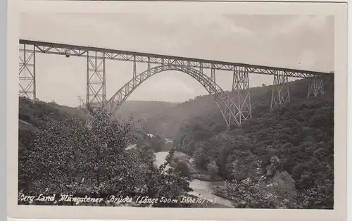 (98265) Foto AK Müngstener Brücke, Bergisch Land