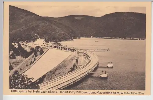 (98092) AK Urfttalsperre bei Heimbach (Eifel), vor 1945