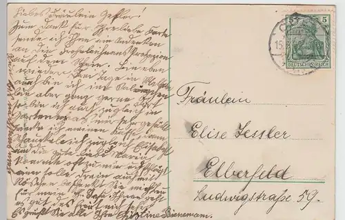 (97952) AK Mülheim am Rhein, Gottestracht u. Clemenskirche, 1906
