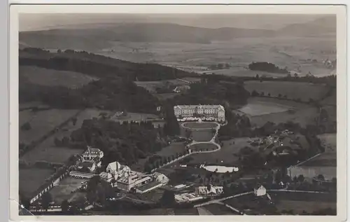 (97913) Foto AK Bad Driburg, Fliegeraufnahme von Bad Hermannsborn, 1933