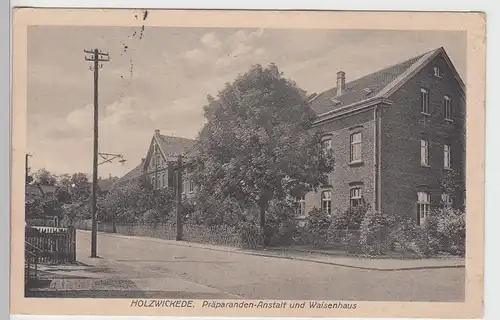 (95517) AK Holzwickede, Präparanden-Anstalt und Waisenhaus, 1917