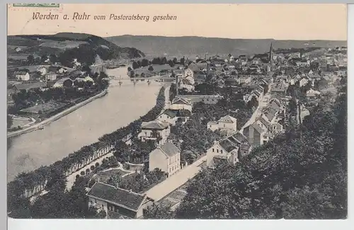 (94897) AK Werden a. Ruhr, Blick vom Pastoratsberg, 1912