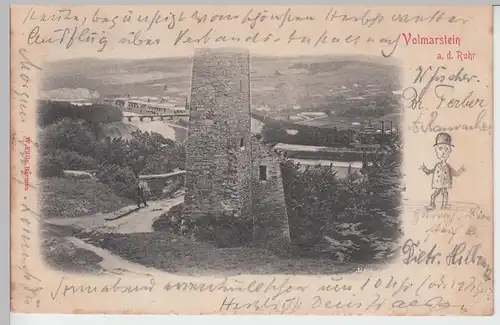 (94891) AK Volmarstein, Burgruine 1905