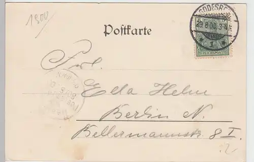 (94860) AK Gruss aus Godesberg, Ruine 1900