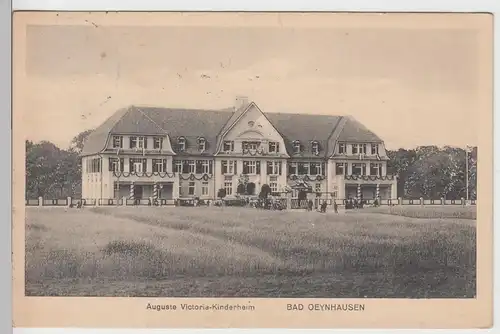 (94799) AK Bad Oeynhausen, Auguste Victoria Kinderheim, 1914