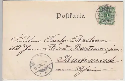 (90307) AK Barmen, Anlagen, Schwanenteich 1900