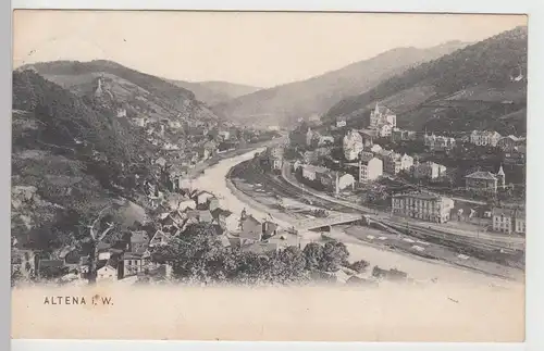 (90287) AK Altena, Westf., Panorama 1903