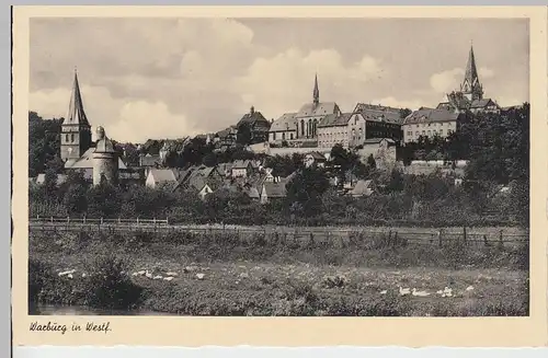 (90264) AK Warburg, St. Mariä Heimsuchung, St. Johannes Baptist 1952