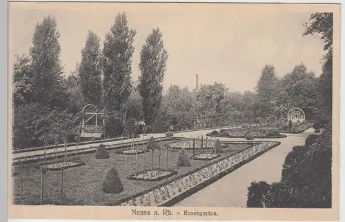 (87980) AK Neuss a.Rh., Rosengarten 1914