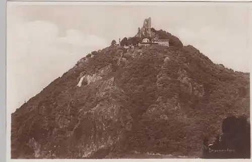 (87938) Foto AK Drachenfels mit Ruine, vor 1945