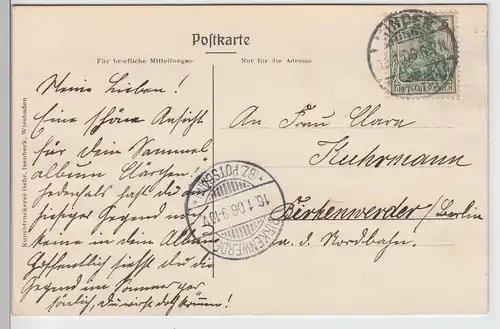 (87911) AK Minden, Westf., Stadtansicht, Reliefkarte 1906