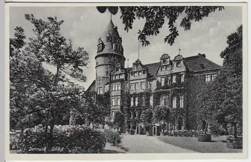 (8766) AK Detmold, Schloss, Feldpost Nr. 38300, 1939