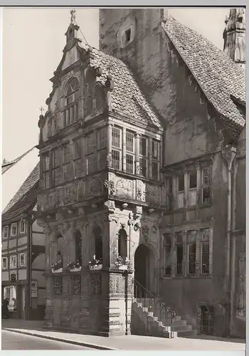 (87257) Foto AK Lemgo, Rathaus, Vorhalle m. Freitreppe, nach 1945