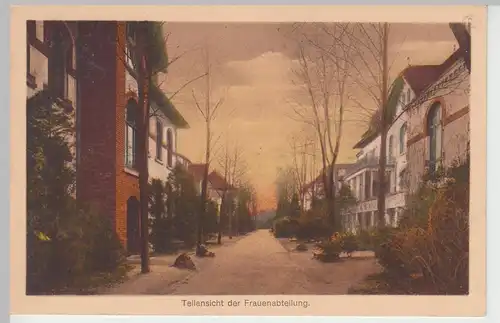 (85249) AK Heilstätte Roderbirken, Teilansicht der Frauenabteilung, 1925