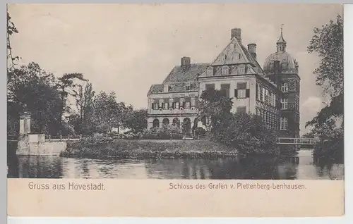 (85240) AK Hovestadt, Schloss d. Grafen v. Plettenberg-Lenhausen, 1908