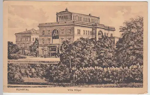 (84690) AK Ruhrtal, Villa Hügel 1923