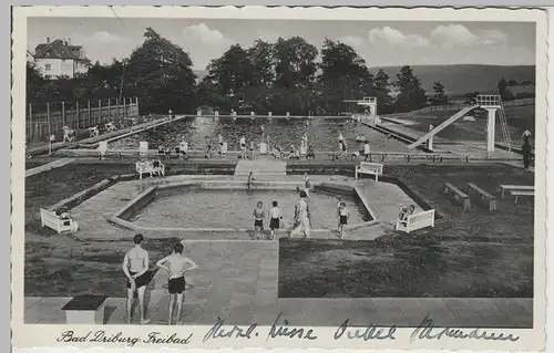 (80938) AK Bad Driburg, Freibad, 1939