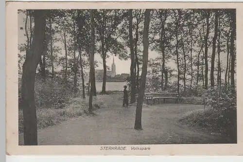 (80930) AK Sterkrade, Volkspark, 1919