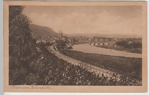 (78963) AK Höxter, Ansicht vom Felsenkeller, 1921
