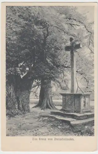 (7742) Künstler AK F. Hoffmann, Kreuz von Dreizehnlinden, vor 1945