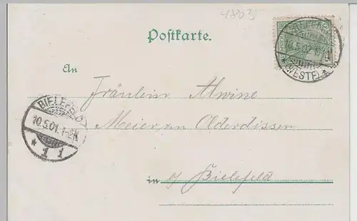 (76763) AK Vierschlingen in Steinhagen, Restaurant 1902