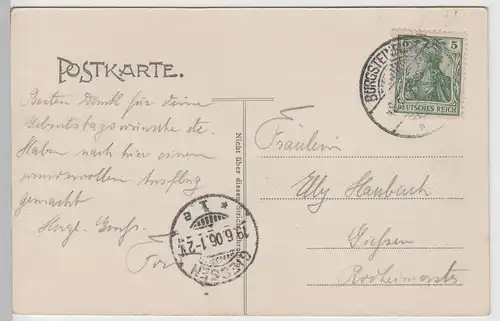 (76758) AK Burgsteinfurt, Bagno Wirtschaft u. Wache, 1906