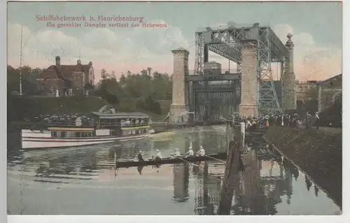 (76741) AK Schiffshebewerk bei Henrichenburg, 1911