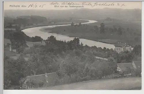 (76733) AK Mülheim a.d. Ruhr, Blick von der Tersteegensruh, 1905