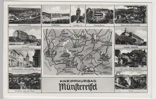 (76726) AK Bad Münstereifel, Mehrbildkarte 1956