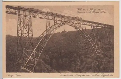 (7571) AK Müngstener Brücke, Schloss Kuppelstein, bis 1930