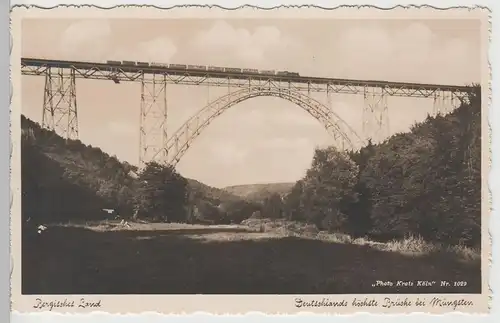 (74892) Foto AK Müngstener Brücke, vor 1945